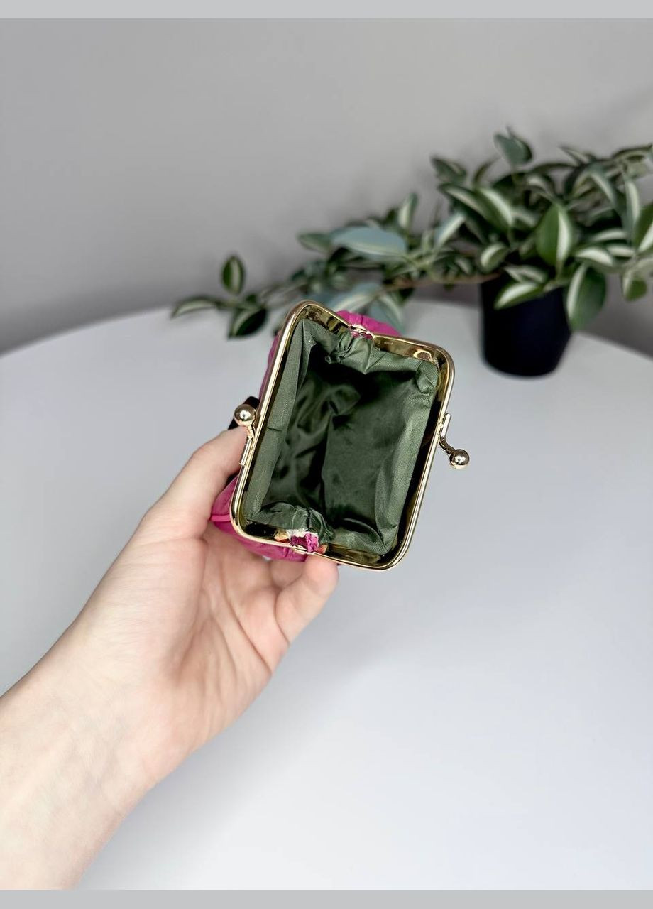 Жіночий маленький гаманець монетниця на застібці поцілунок Classic (315623011)