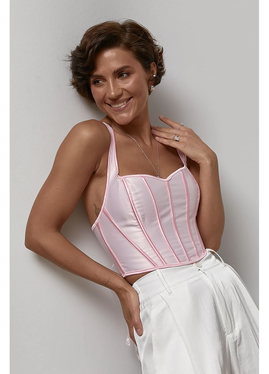 Атласний корсет на бретелях Lurex (388724008)