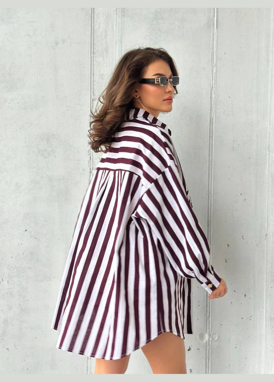 Червона повсякденний сукня DK/DL Мода без кордонів в смужку