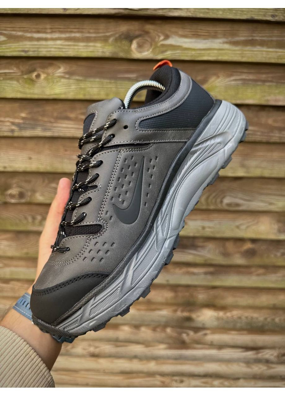 Серые демисезонные мужские кроссовки No Brand