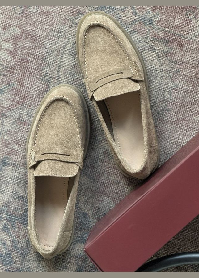 Женские лоферы cream No Brand кремовые лето (346392793)