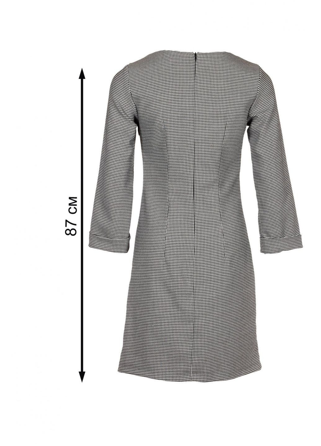Чорна жіноче плаття-чохол в чорно-білу клітинку (ll92623390) LadyLike