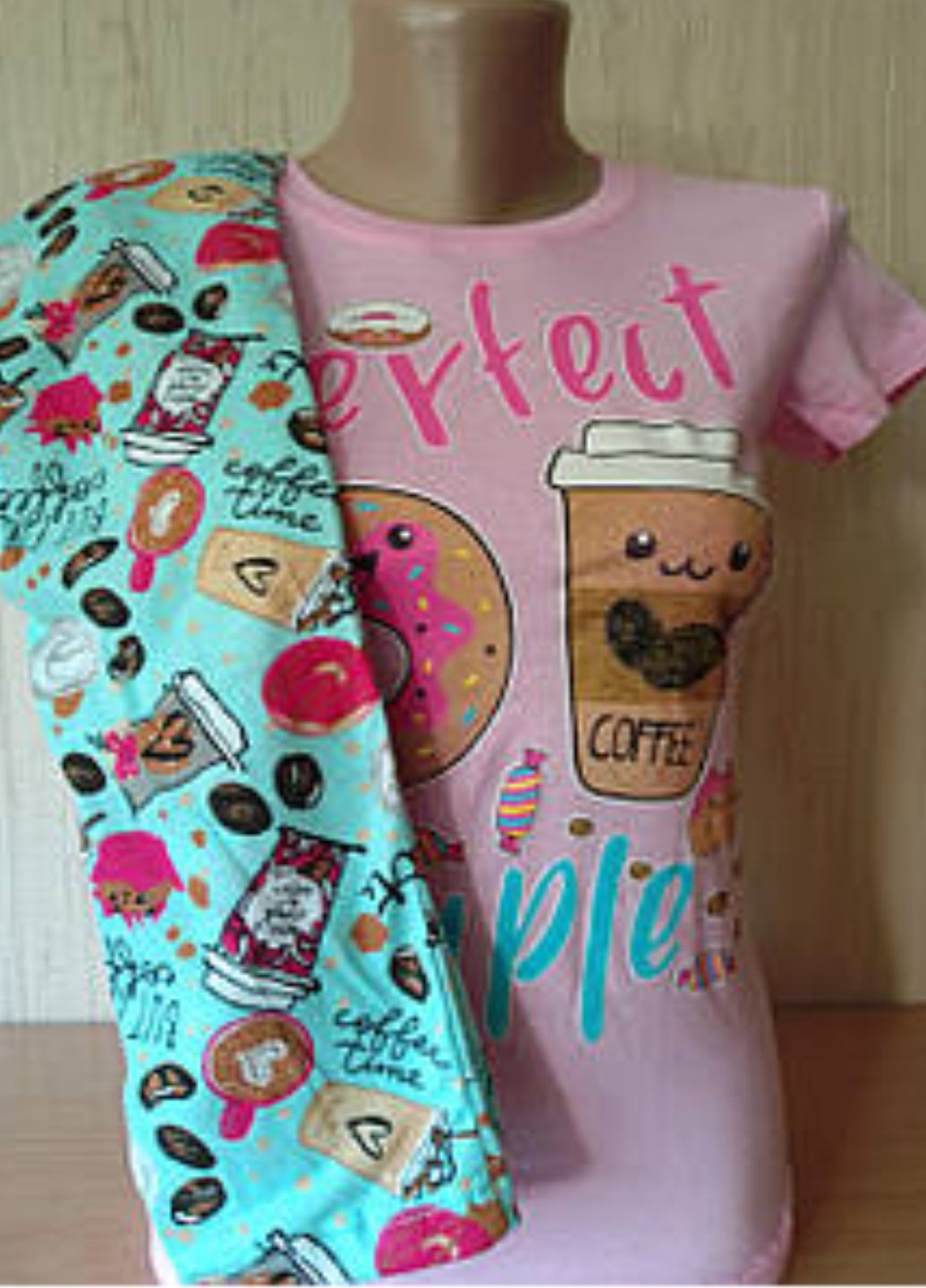 Розовая всесезон пижама для девочки 4-6р. футболка + брюки Ельф і Фея