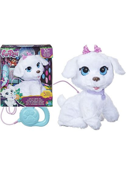 Інтерактивна музична іграшка Щеня ГоГо FurReal GoGo на рулетці Білий (F1971) Hasbro (314503560)