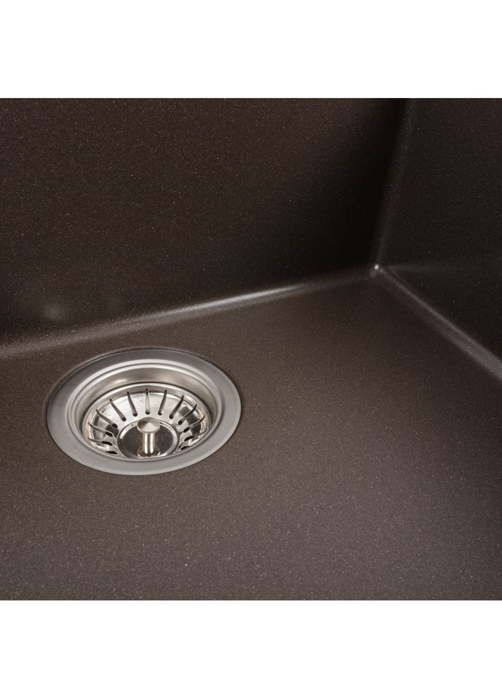 Гранитная мойка для кухни OASIS 5444 матовая Темная скала Valeso (358058990)