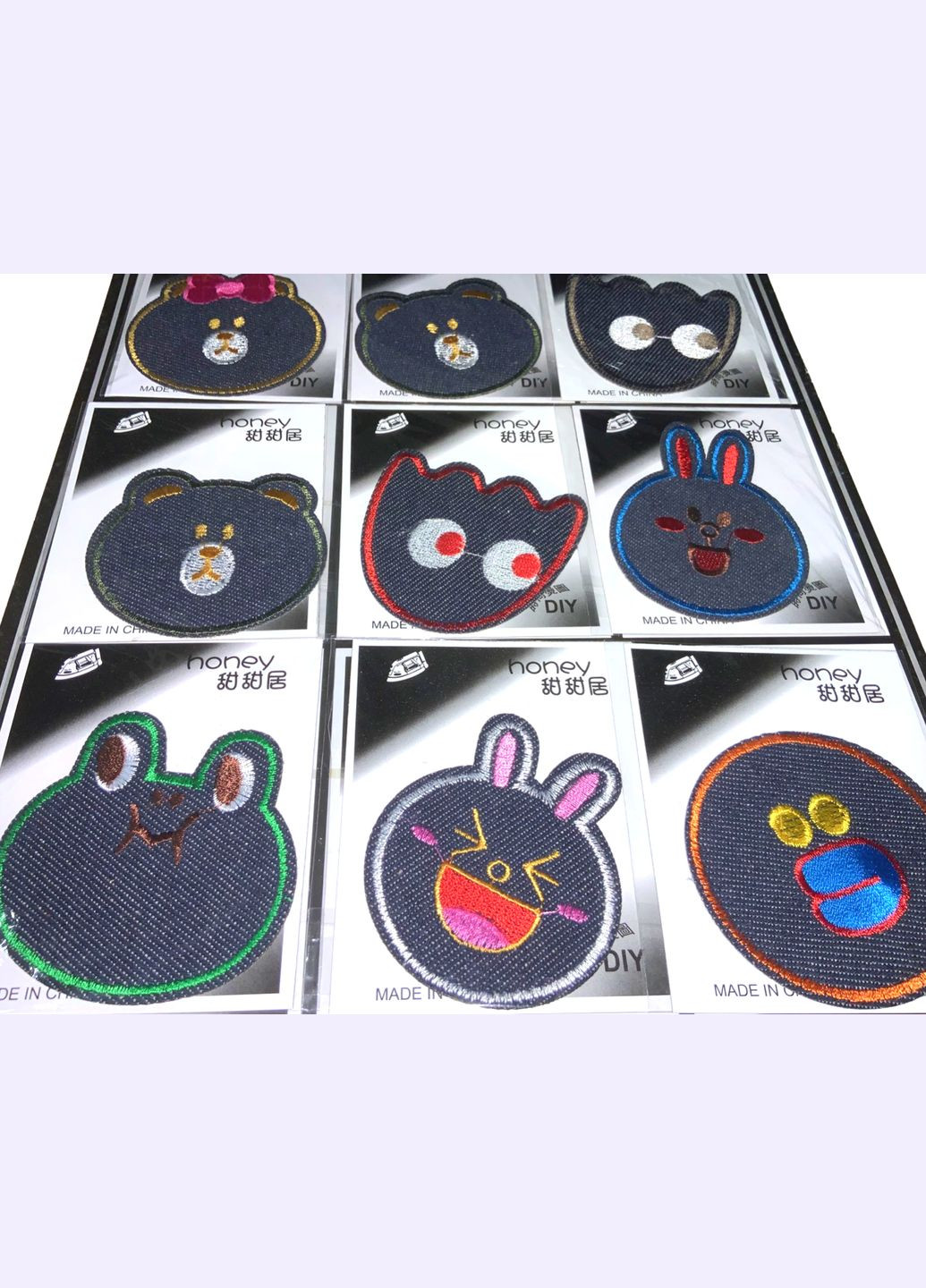 Аплікація для одягу нашивка №89 Мультяшні персонажі 9шт/7х7см FROM FACTORY A89 (339104882)