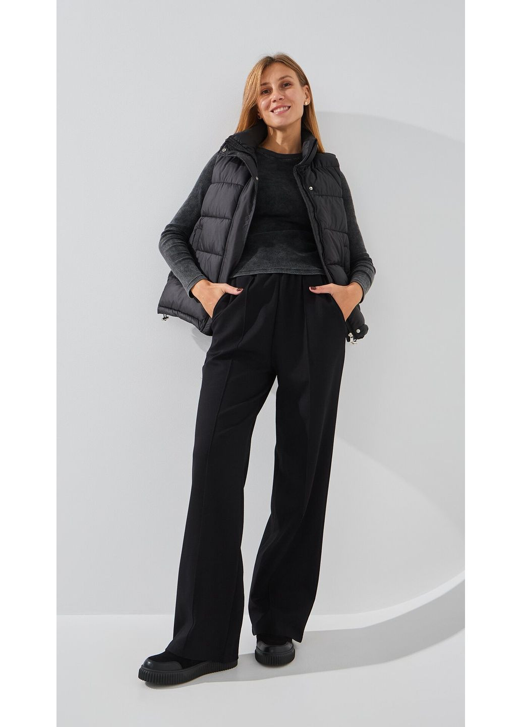 Спортивні штани палаццо жіночі 2529 shop (2000999288357) On me Палаццо (360640208)