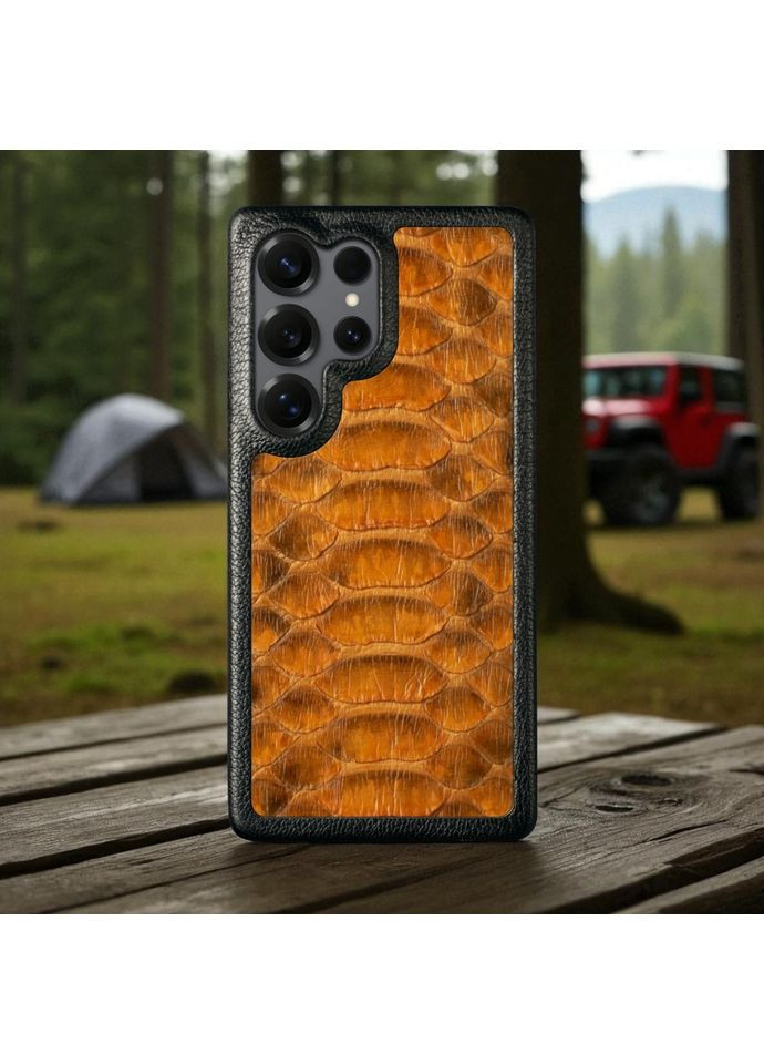 Накладка ExBacker Python Scales для Samsung Galaxy S25 Ultra Коричневий (79950) Stenk (362376441)