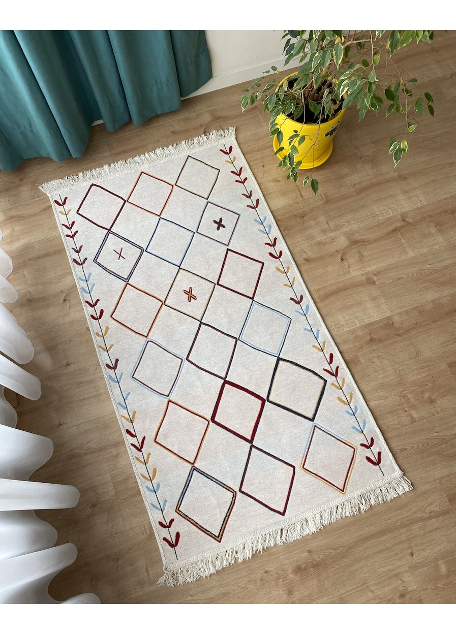 Бавовняний двосторонній килим Shana Arty-21 120Х180 см, Кольоровий No Brand (366293887)