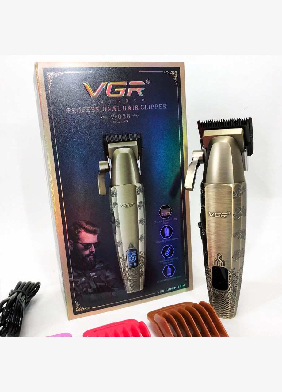 Акумуляторна машинка для стрижки V-036 VGR (364665516)