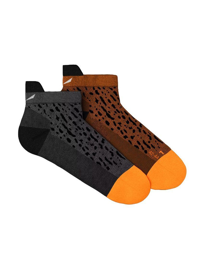 Носки Mountain Trainer Salamander Merino Low Cut Socks Черный-Серый Salewa (280901379)