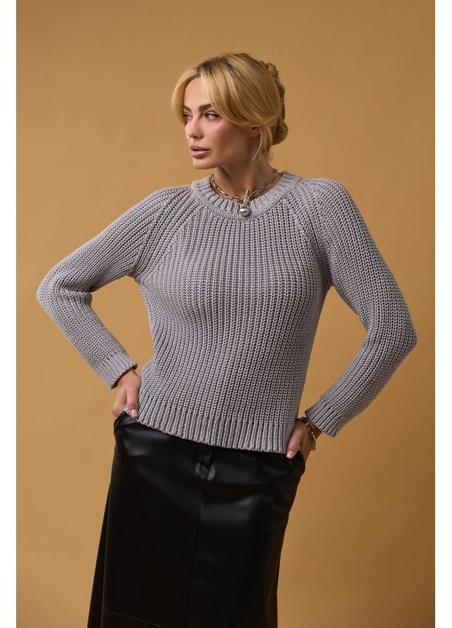 Серый джемпер 2765 молочный Triko Bakh