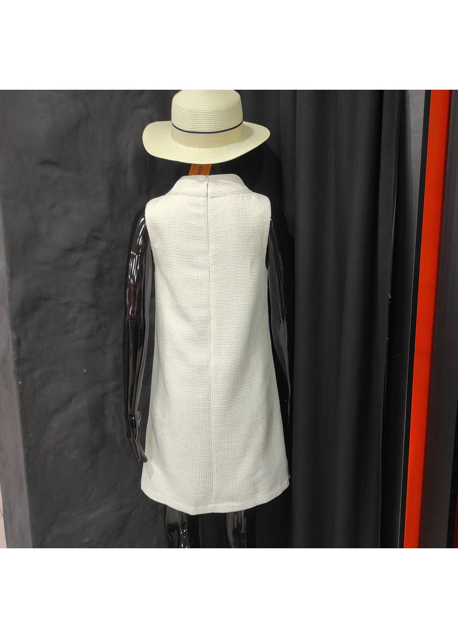 Молочное сарафан j.london букле прямой два кармана ворот стойка 50 J. London