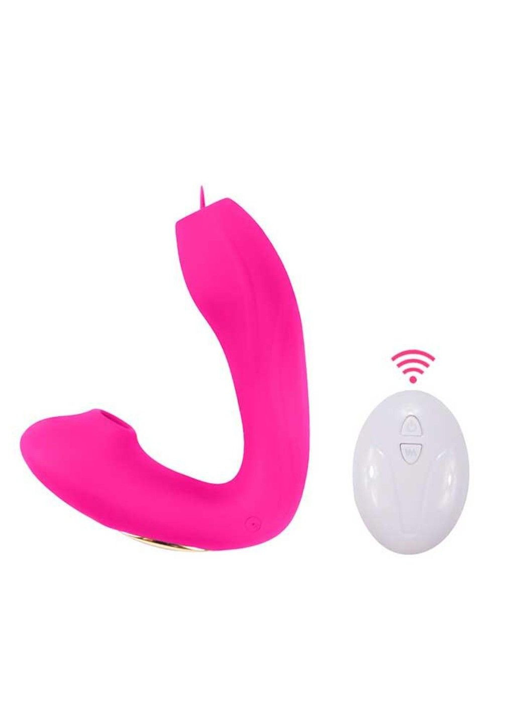 Розовый вибратор с язычком вуманайзер (вакуумный стимулятор) USB Д/У – Вибраторы No Brand (288538809)