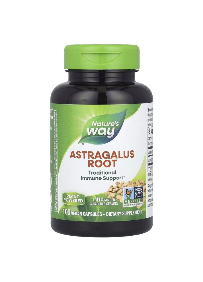 Натуральна добавка Astragalus Root, 100 капсул Nature's Way (334705475)