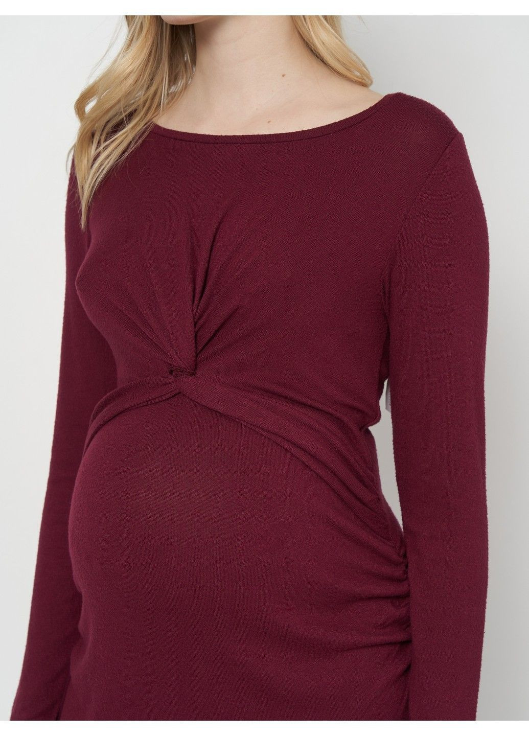 Бордовое кэжуал платье для беременных Old Navy однотонное