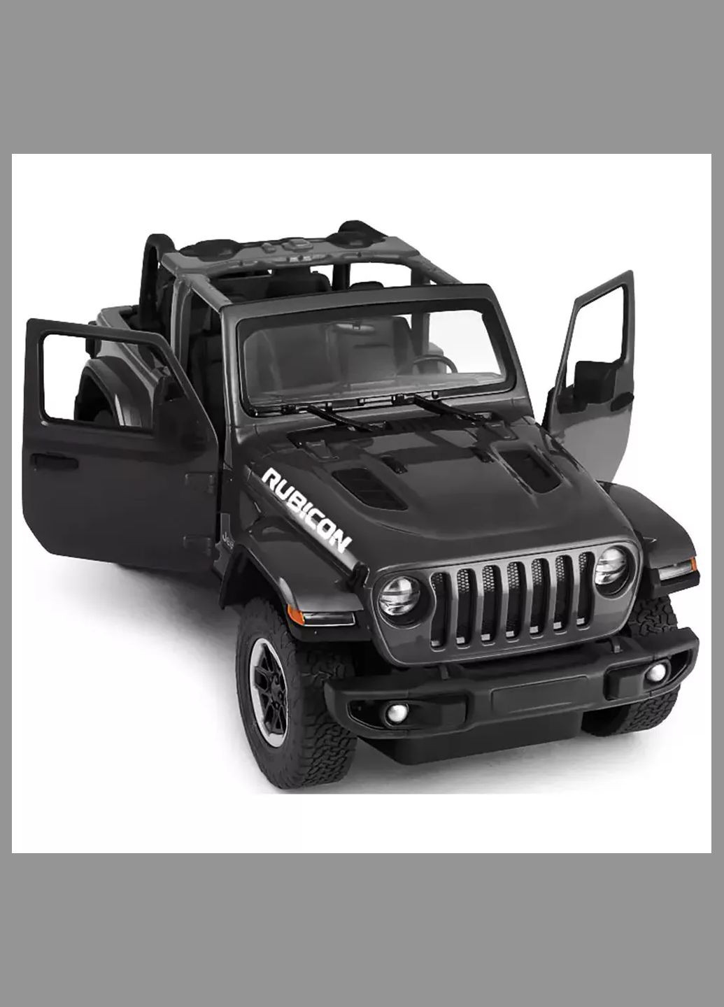 Машинка Jeep Wrangler Rubicon 1:14 на радиоуправлении черный (454.00.29) Rastar (330058327)