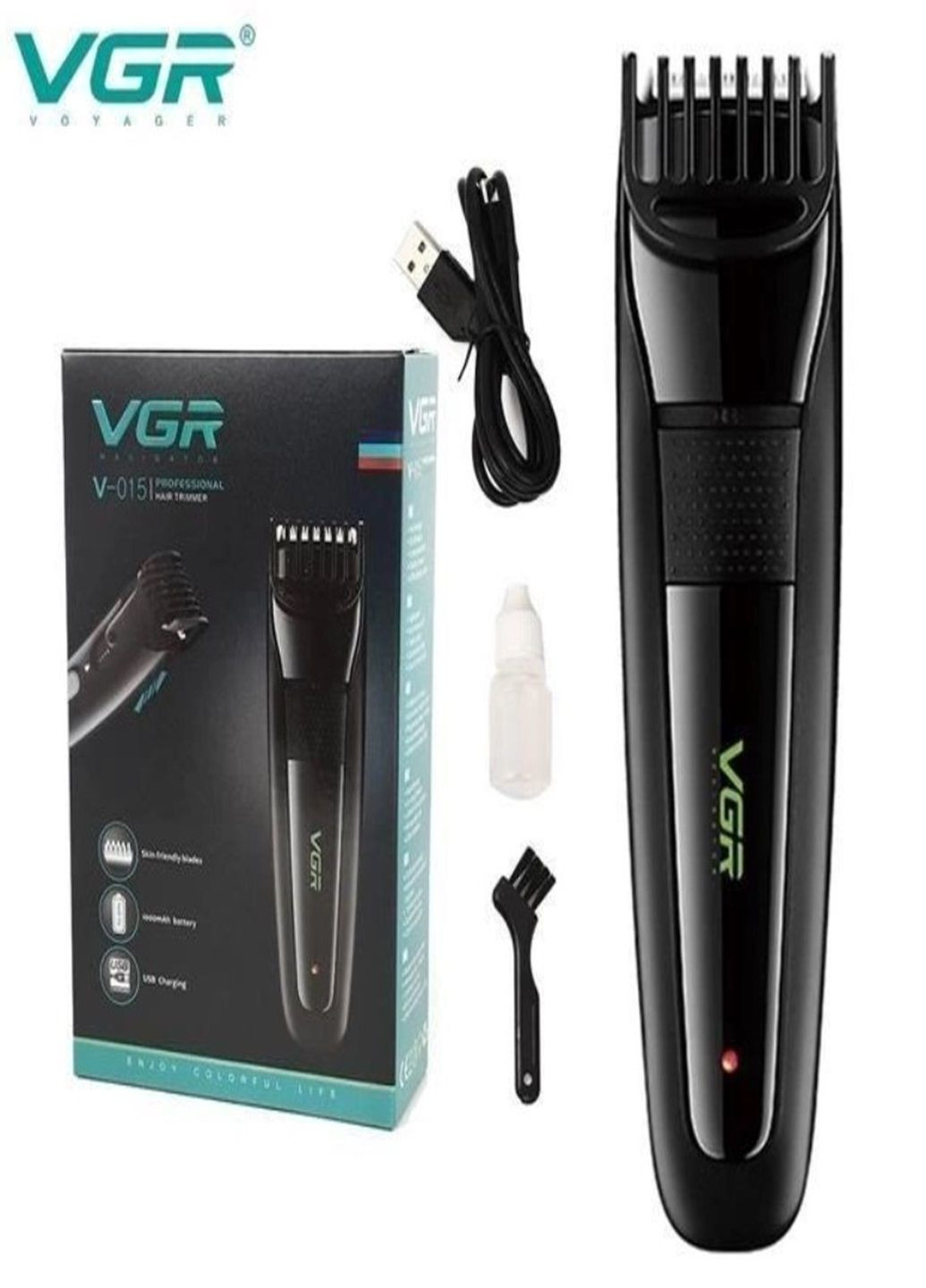 Акумуляторна машинка для стрижки волосся V-015 VGR (289370122)