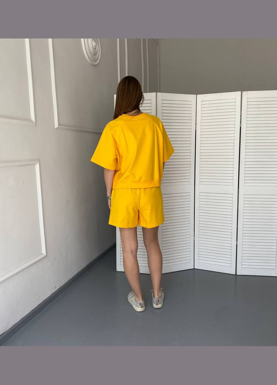 Костюм жіночий модний прогулянковий вільний (реглан, шорти) двонитка Ballet Grace (297545941)