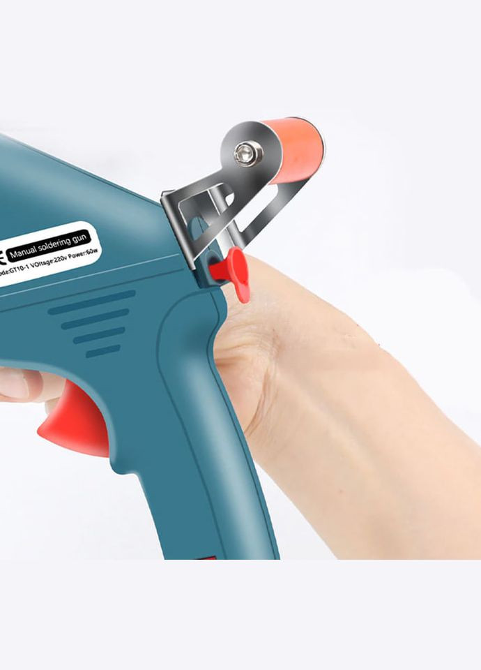 Паяльник з автоматичною подачею припою 7 в 1, 220В 60Вт 400C, в наборі припой, пінцети, олововідсмоктувач Jiang (344596184)