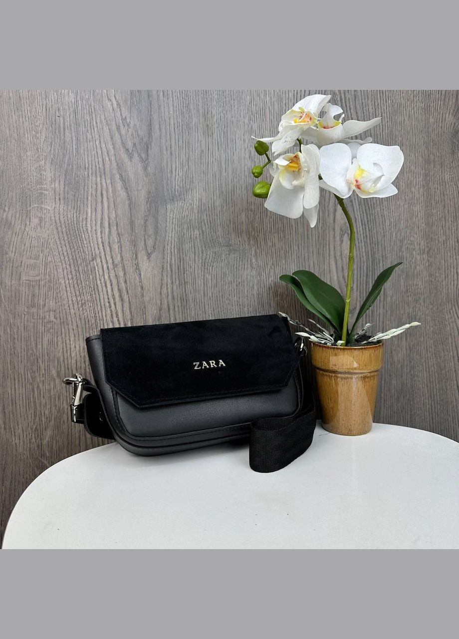 Маленькая женская сумочка клатч замшевый стиль Зара, минисумка на плечо Zara No Brand (334730577)