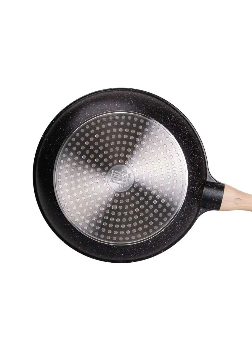 Набор сковородок универсальных алюминиевых с антипригарным покрытием 1,2/2/3 л, черный MGC (322855523)