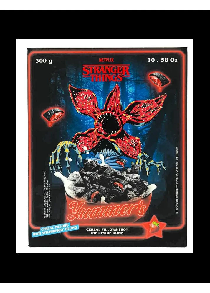 Сухі сніданки Yummer's Cereal Pillows Strawberry Stranger Things 300g Yummy —