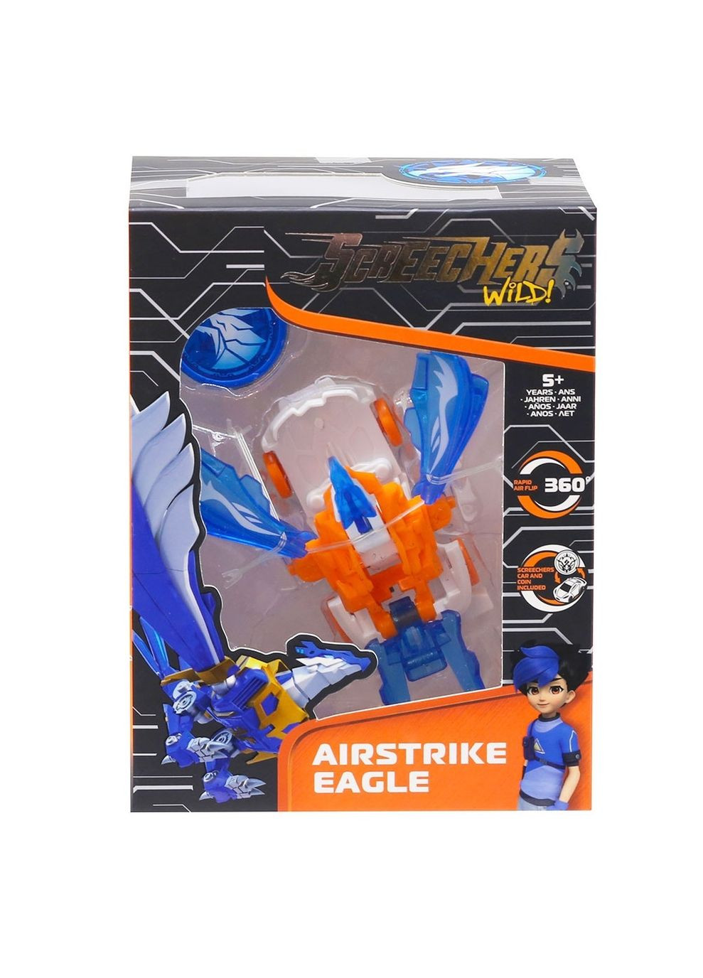 Машинка-трансформер S4 L1 Еірстрайк Ігл () Screechers Wild EU685101 (328449364)