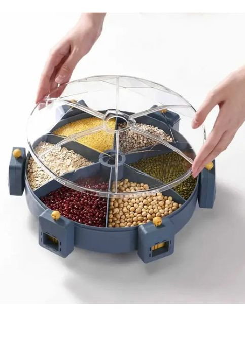 Карусель для зберігання сипких продуктів Kitchen Box 6в1 No Brand (305666003)