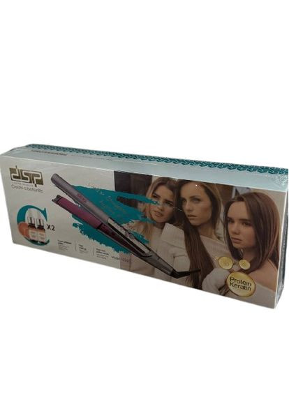 Выпрямитель для волос 10265 керамическое покрытие профессиональное выравнивание с LED дисплеем Серый DSP (362215599)