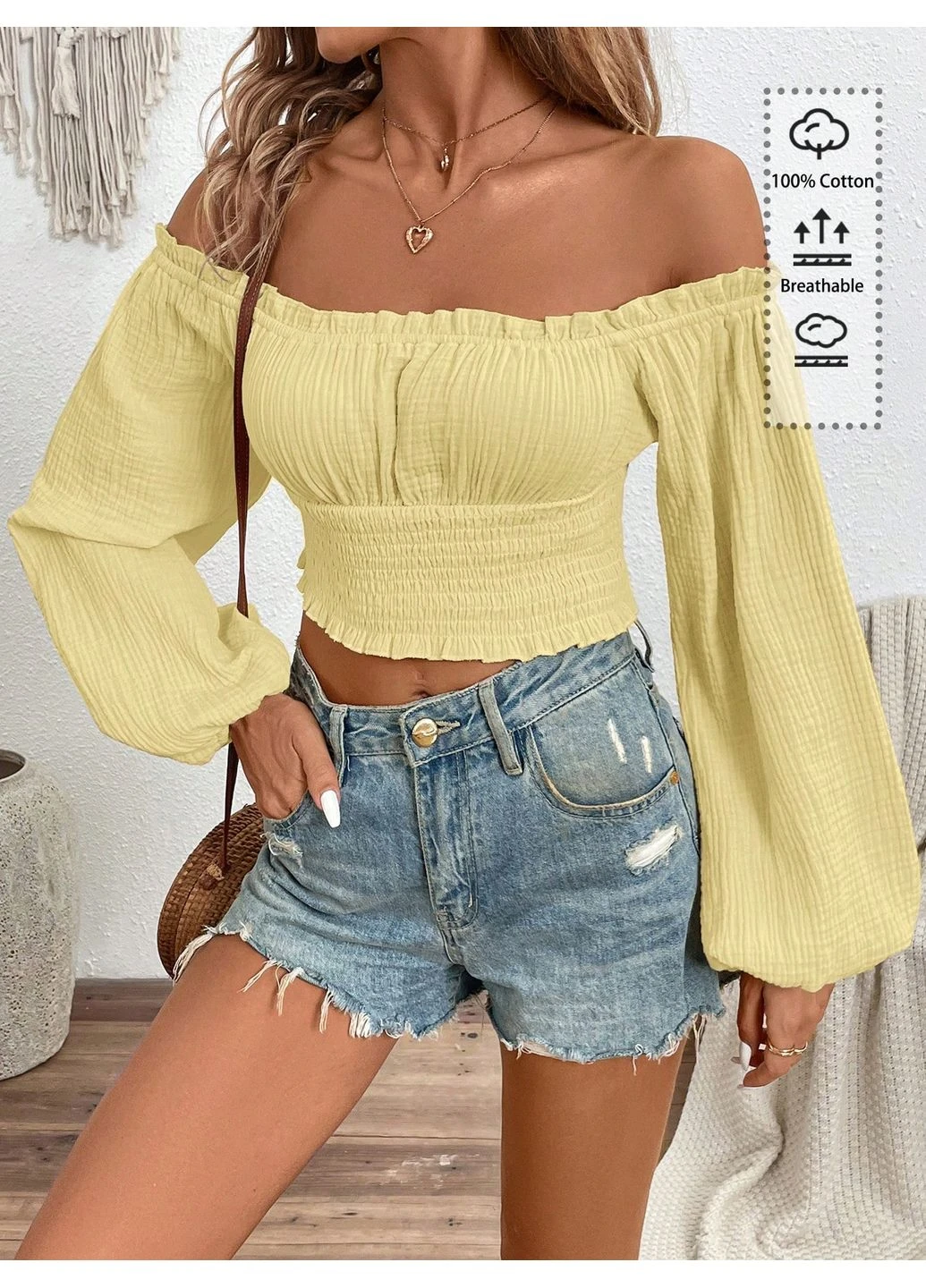 Жовта блуза SHEIN