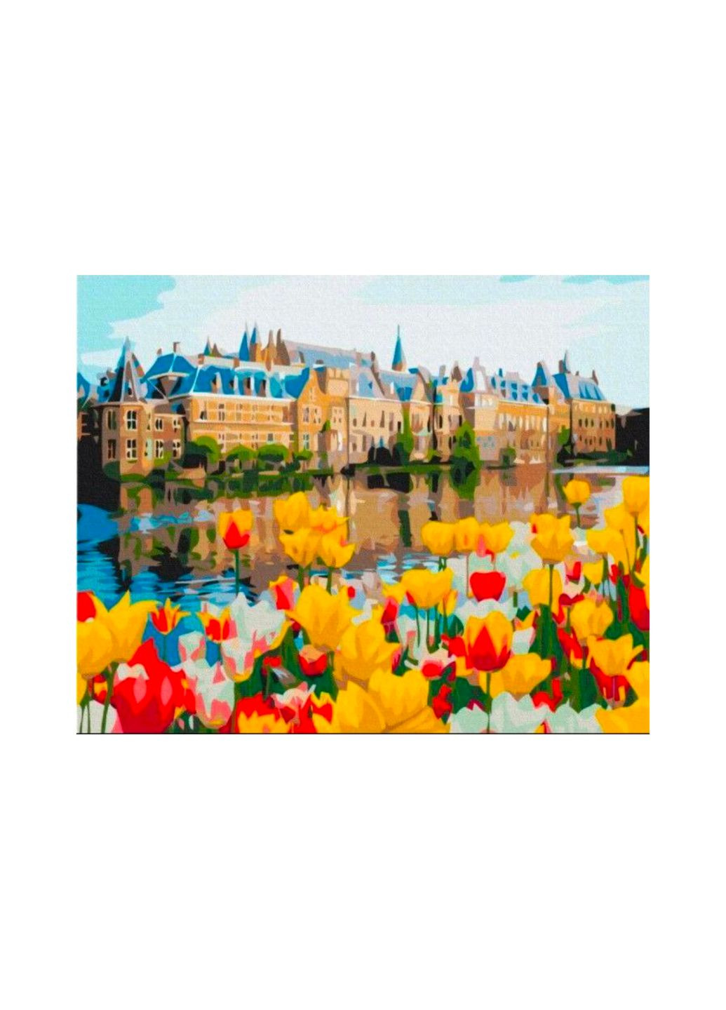 Картина за номерами "Палац в тюльпанах", 40х50 см, BS30195 Brushme (292145626)