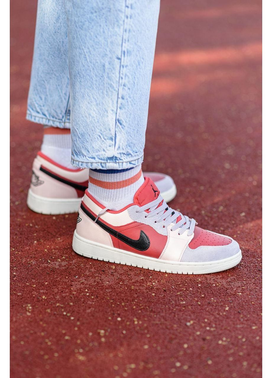 Бежеві Осінні кросівки чоловічі nike air jordan retro 1 low canyon rust найк аір джордан No Brand