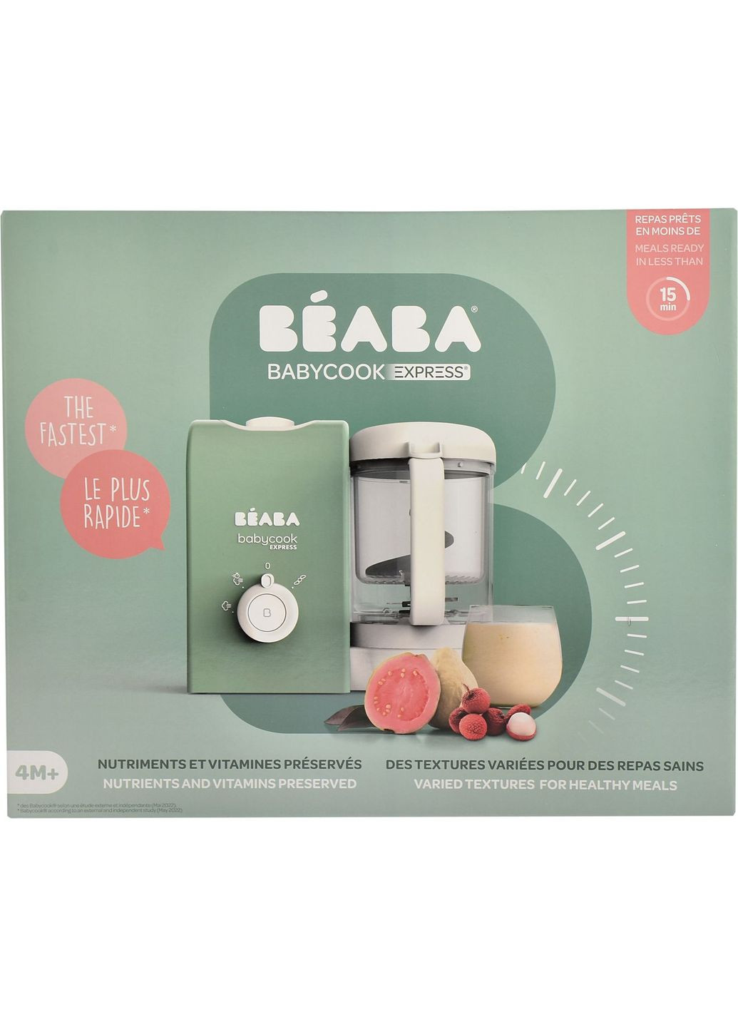 Пароварка-блендер Babycook Express, оливковая () Beaba 916301 (328400043)