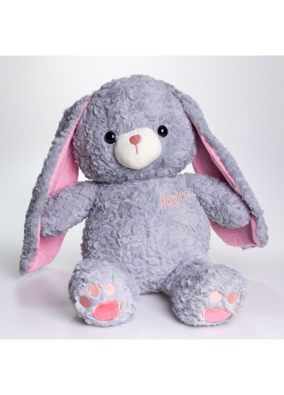 М'яка іграшка-плед, подушка 3 в 1 Зайчик плед в іграшці 35×32×40 (см) дитячий плед іграшка Сірий 509-9G (A-047623) Yiwu (370381804)