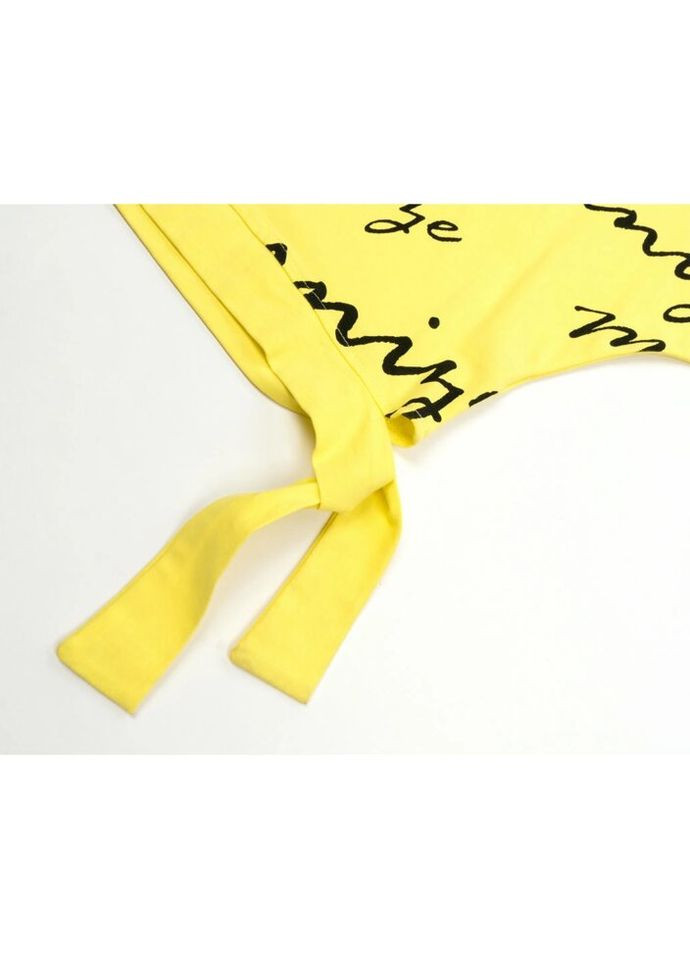 Комбинированный демисезонный набор детской одежды футболка и капри (5083-134g-yellow) Smile