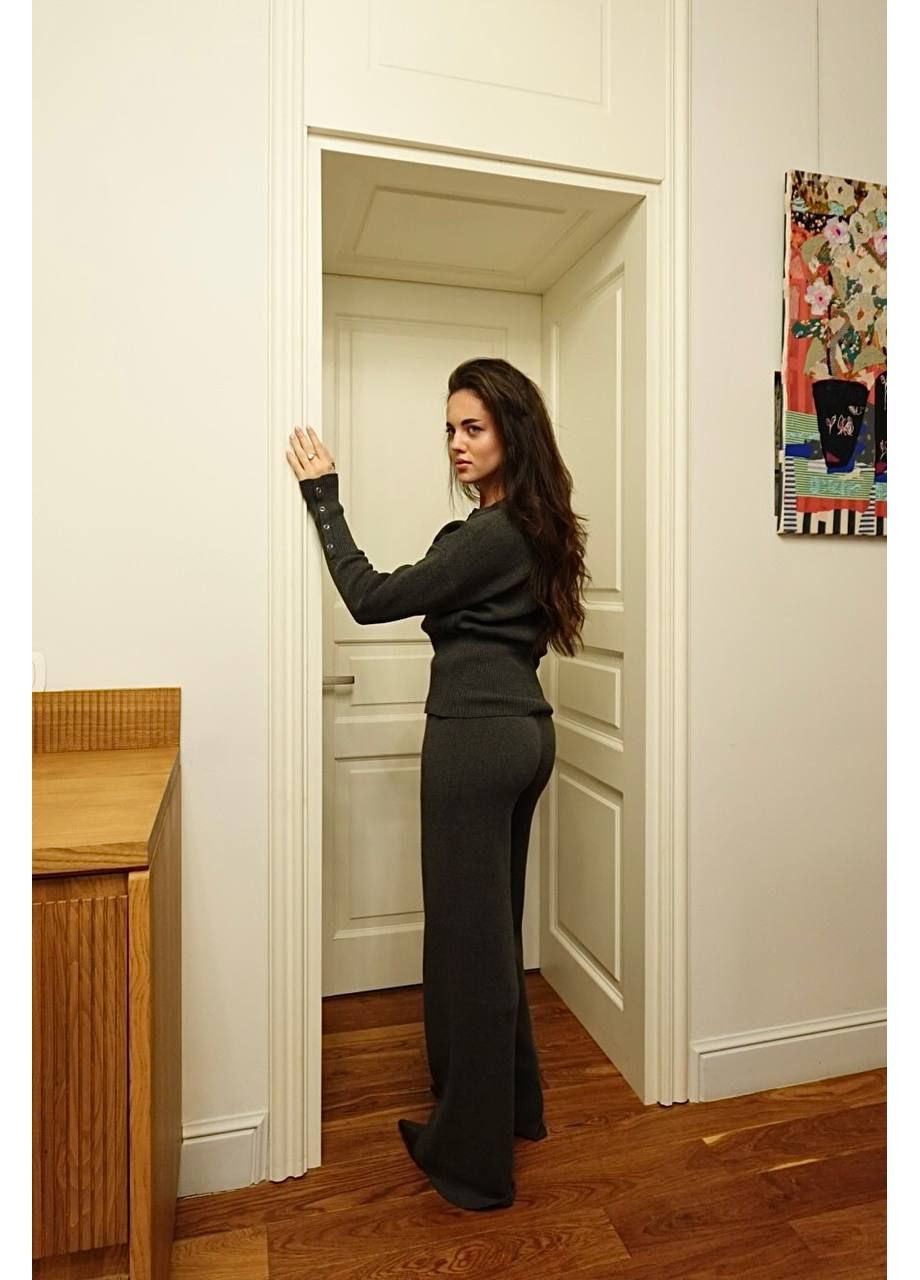 Стильний трикотажний костюм — ЗАМІРИ В ОПИСІ DK/DL Мода без кордонів (371140318)