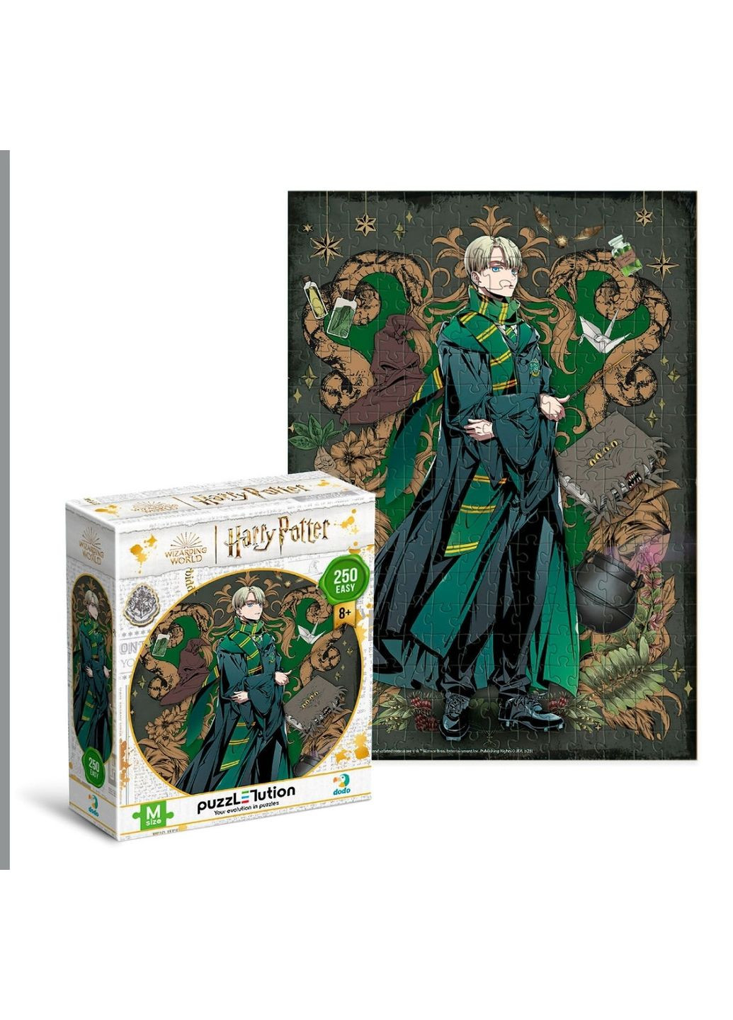 Класичні пазли Гаррі Поттер Династія чарівників Драко Пазл 250 елементів Easy-M Classic puzzles Пазл Harry Potter Dodo (315035380)