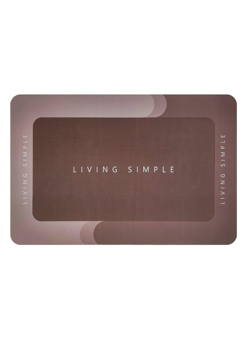 Вологопоглинаючий килимок сірий "Living Simple" 40x60CMx3MM (D) SW-00001572 Sticker Wall (297915316)