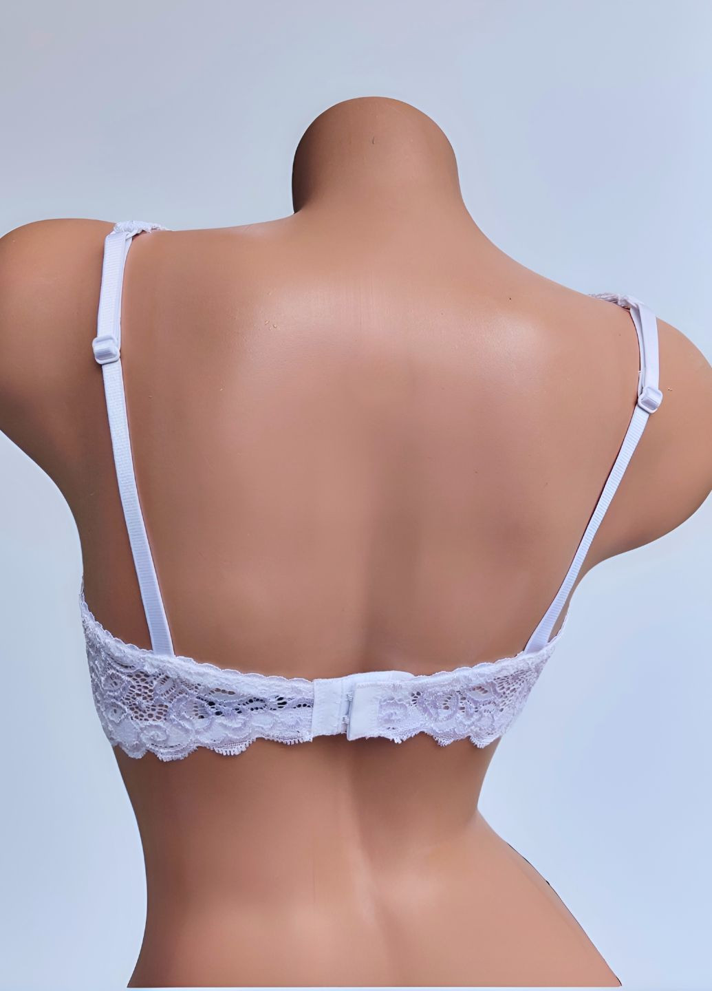 Белый корбей кружевной бюстгальтер на широких бретелях sielei FS с косточками нейлон