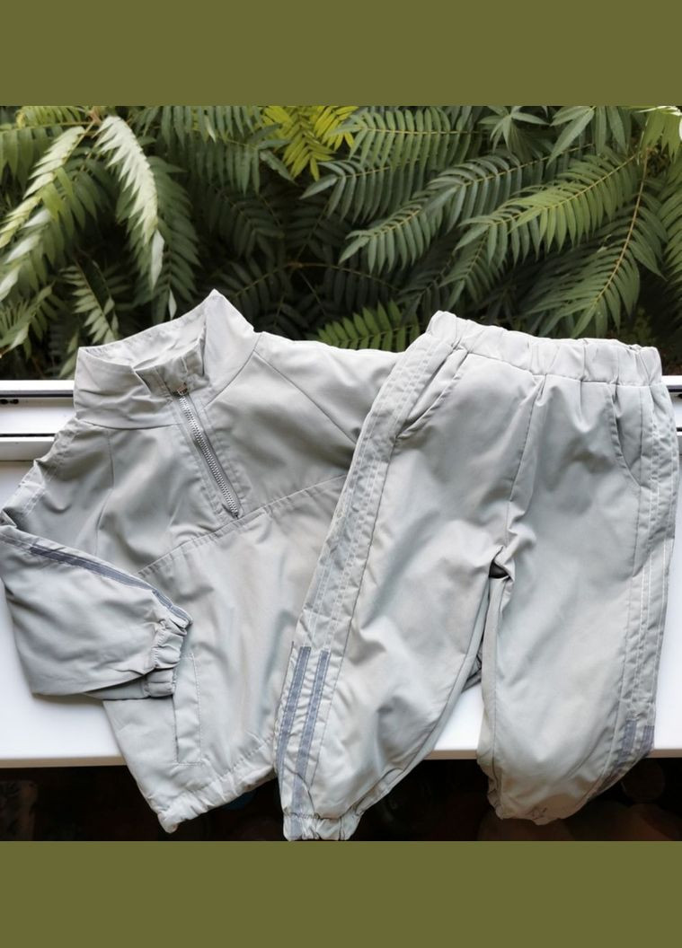 Комбинированный демисезонный костюм спортивный утепленный оливка 10164 No Brand