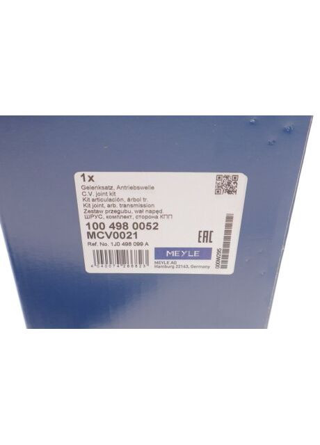 ШРУС наруж. с пыльн. VW,AUDI,SEAT (Пр-во ) 100 498 0052 Meyle (366133292)