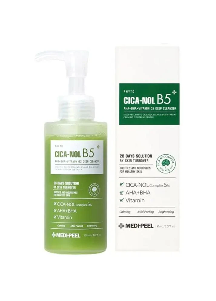 Киснева пінка для вмивання Phyto Cica-Nol B5 Aha Bha Vitamin Calming O2 Deep Cleanser 150 мл (8809409341125) Medi-Peel (349755184)