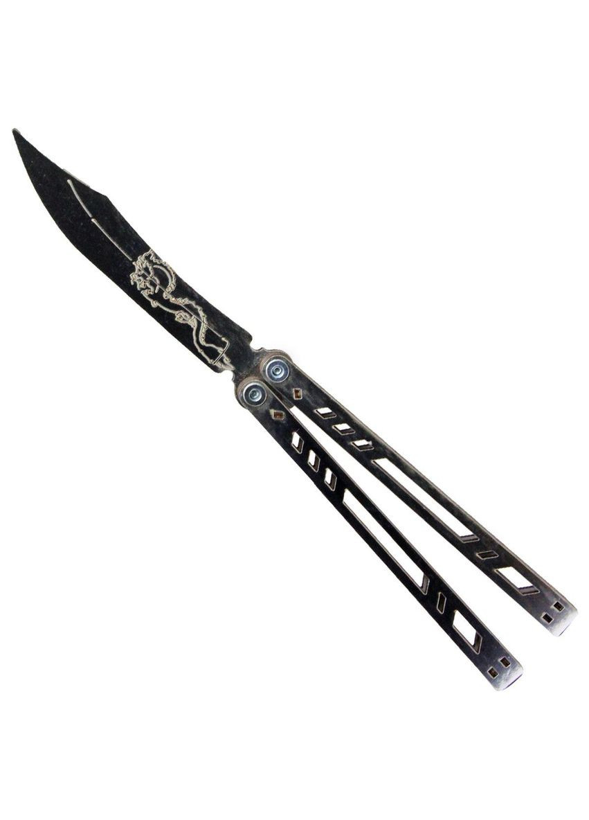 Іграшка сувенірний ніж дерев'яний «Метелик CHROME» Сувенір-Декор (SO2BALcr) No Brand (363186505)