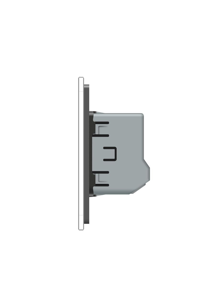 Умный сенсорный ЕС выключатель 2 сенсора стекло (VL-M7FC2Z2-2IP) Livolo (371777471)