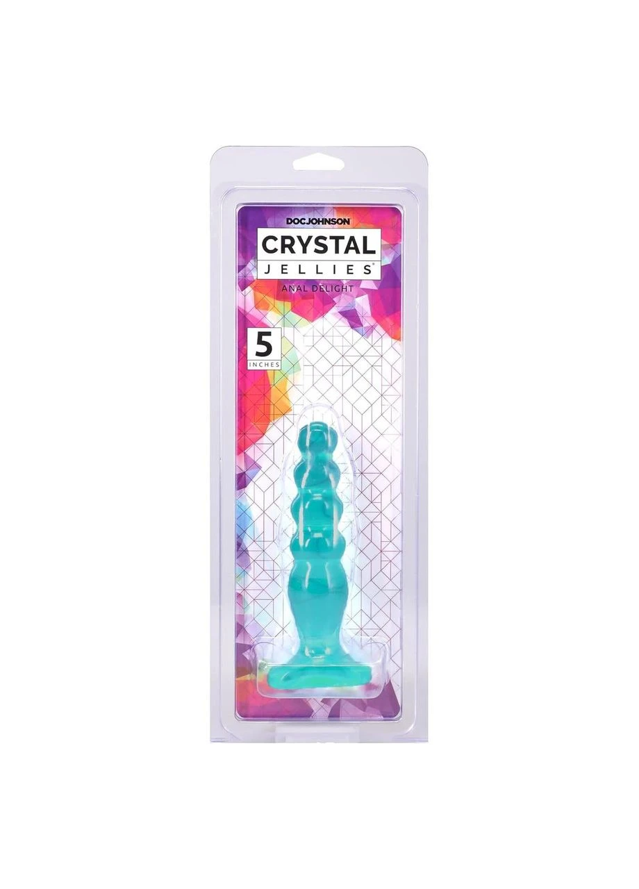 Дилдо Crystal Jellies - Anal Delight - 5 Inch - Teal Doc Johnson (400433868)