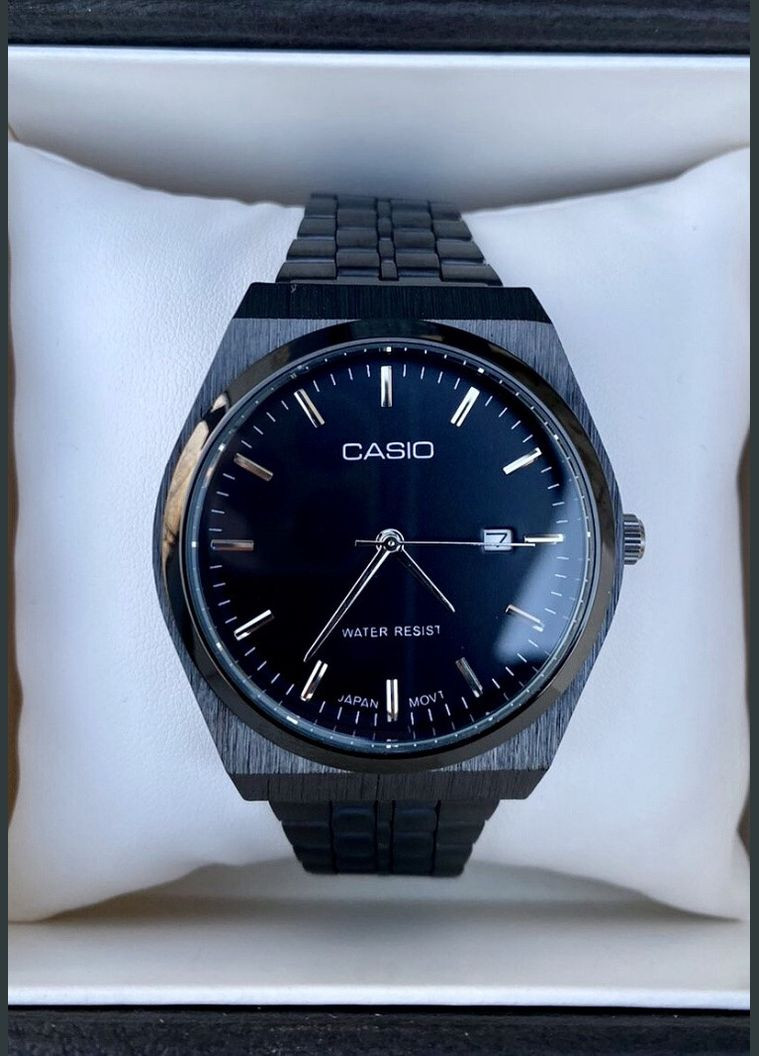 Супермодні чоловічі кварцові годинники в чорному кольорі Casio (336947973)