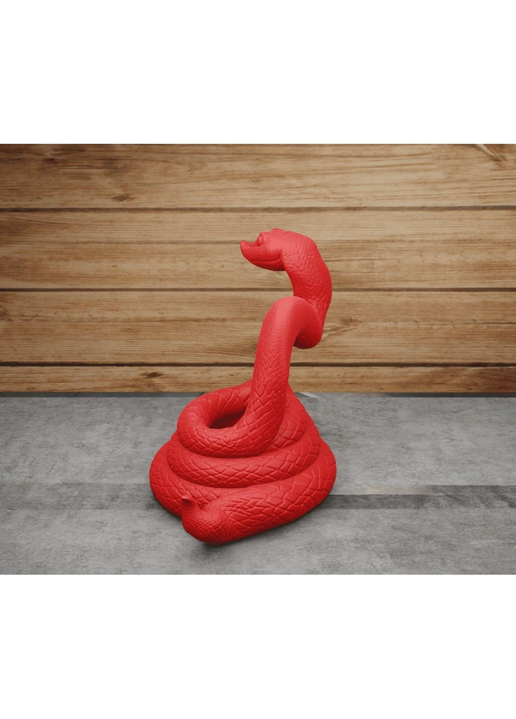 Статуэтка Змея "Смешной удав", символ 2025 года. Белая ЗаСвіт (369718844)