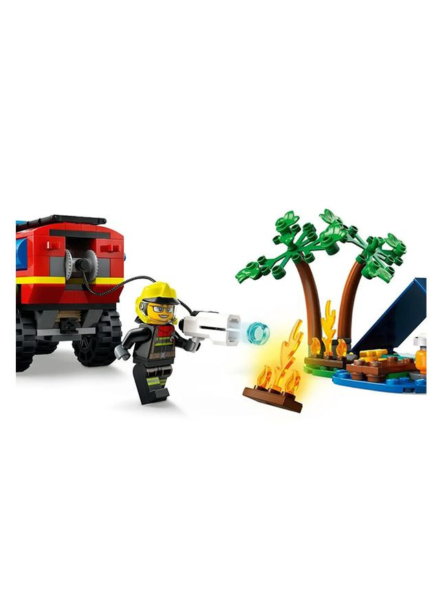 Конструктор - Пожежний позашляховик з рятувальним човном колір різнокольоровий ЦБ-00241967 Lego (282818350)