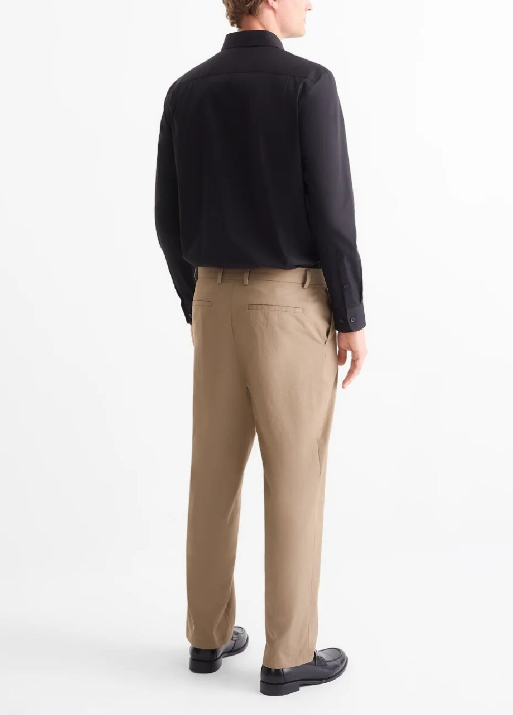 Светло-коричневые классические летние брюки C&A